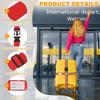 uxcell Cross Luggage Straps with Quick Release Buckle, Name ID Card Attachment, Suitcase Belt Strap for Suitcases, Briefcases, Backpacks, Travel, Red,