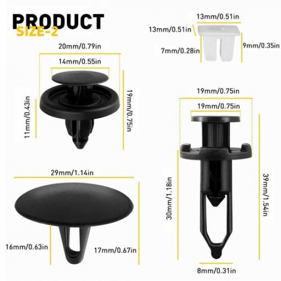 Fender Clip Door Hood Bumper Retainer Trim Fastener Accessories 146 For Toyota V