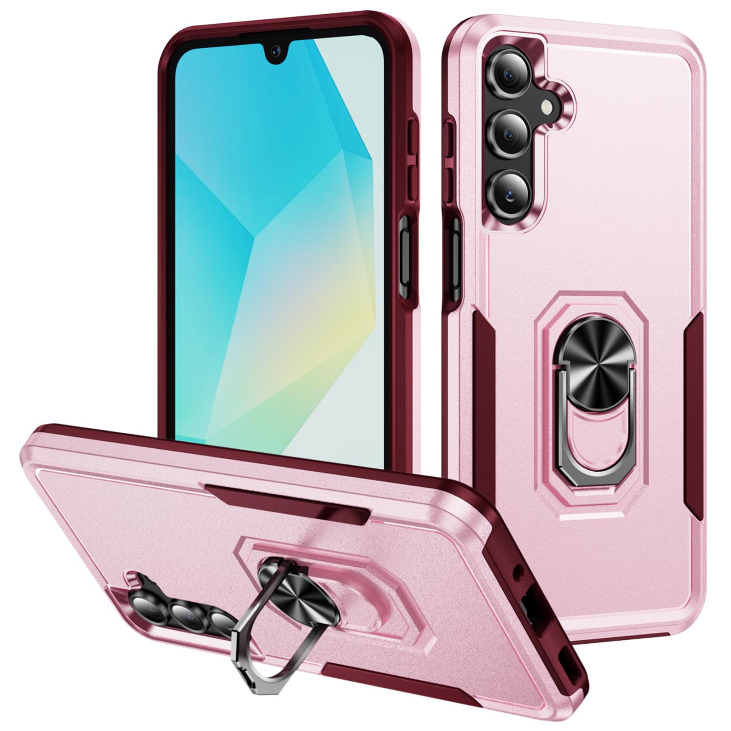 

For Samsung Galaxy A16 5G/4G Case Military Grade Ring Kickstand PC + TPU Phone Cover B