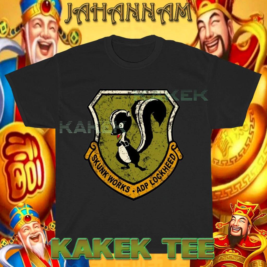

New Shirt Skunk Works Lockheed Martin Logo American T shirt Funny Size S to 5XL L
