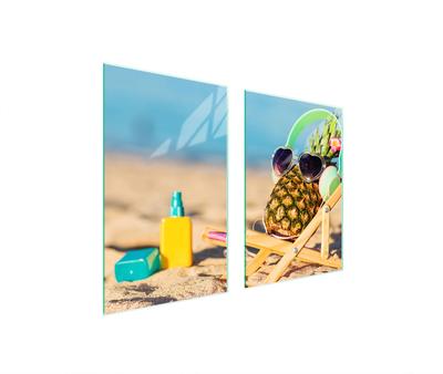 PIANO PROTETTIVO IN VETRO PER CUCINA 65x52 ANANAS