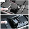 Für Mercedes Benz B GLA GLB Klasse W247 H247 X247 Auto Mittelkonsole Schalthebelkopf Knopf Abdeckung Zierleiste ABS Kohlefaser Zubehör