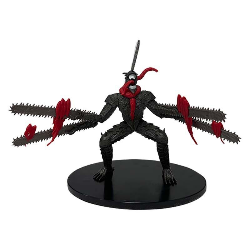 

Chainsaw Man Demon Figure Collectible Model With Articulated Joints For Anime Fans Squatting