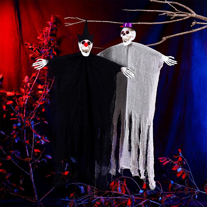 Halloween Party Decor Halloween Hanging Horror Skull Hanging Ornament Haunted House Outdoor Scary Prop Mexico Day of The Dead