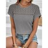 Travel New Women'S Retro Printed Shirt Casual Spring And Summer Breathable Cool Sexy Daily Date Short Sleeved T-Shirt Top