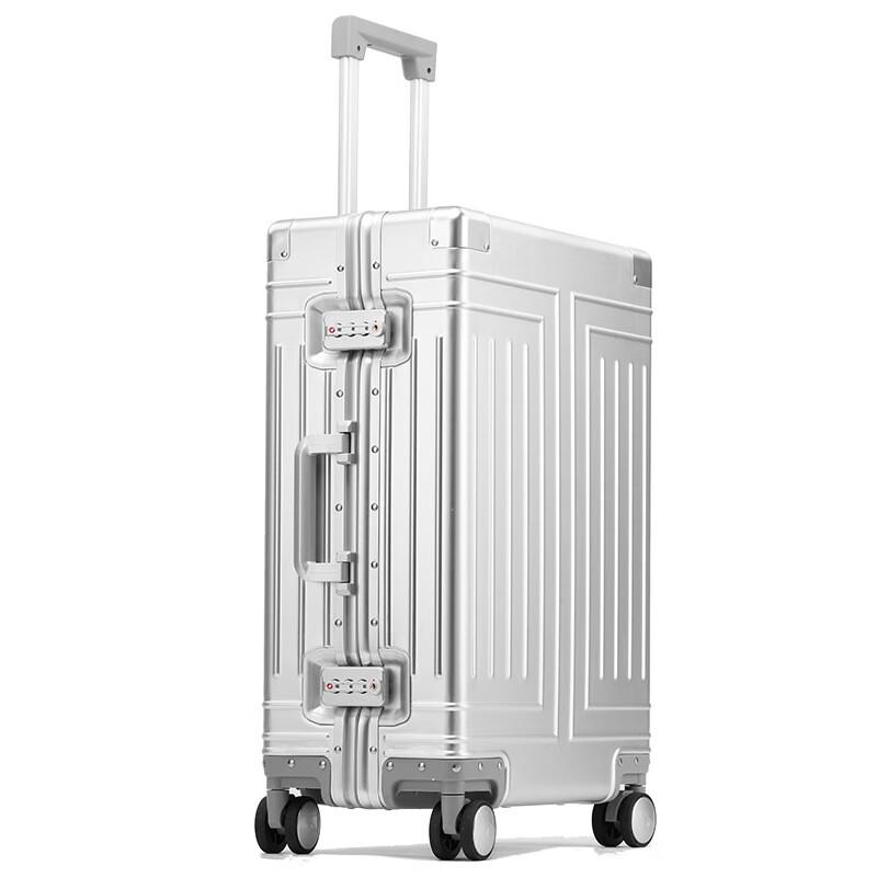 OEING Aluminum-Magnesium Alloy Carry-On Spinner Suitcase 20 inch