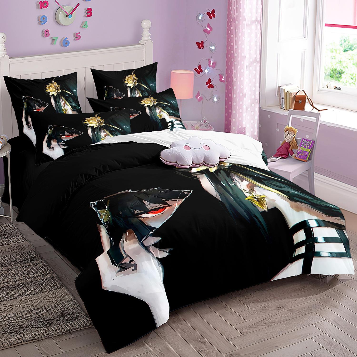 

Comforter Anime Spy X Family Bedding Set Anya For Boys And Girls Single Twin Queen Size Comforter (quilt)-EU Single(135*200cm)3pcs