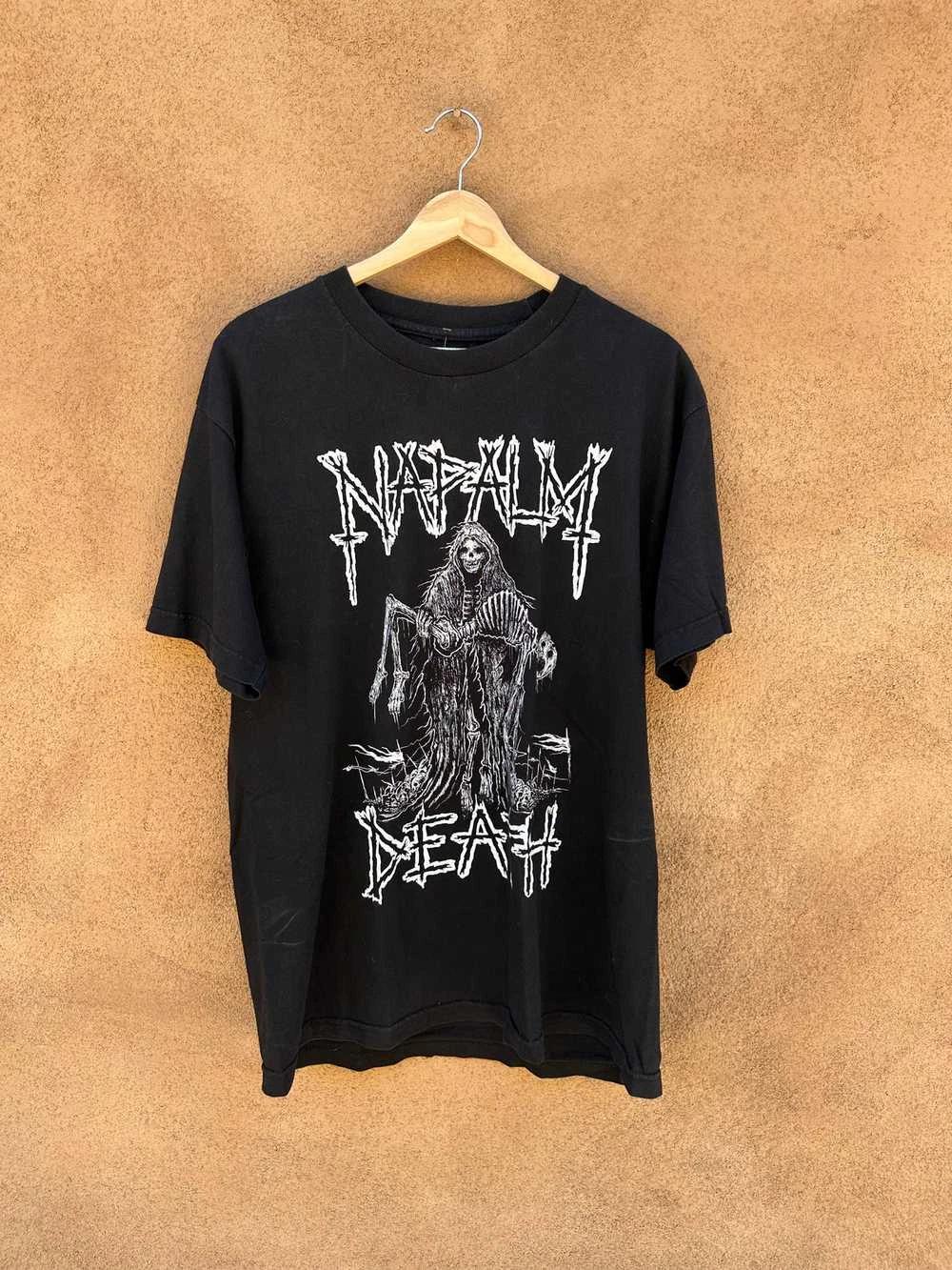 Napalm Death Music T-Shirt Black Death Metal Graphic Tee S-5XL M