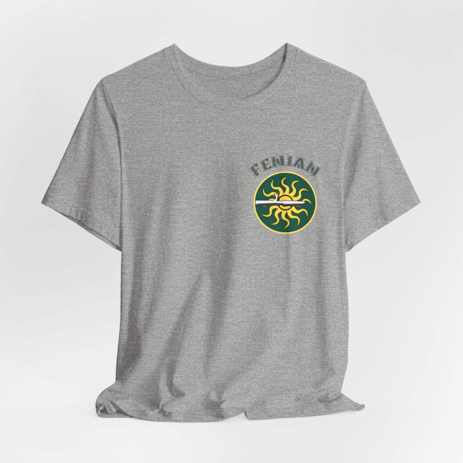 Fenian Celtic Sun emblem T-Shirt | Irish unisex crest , Bella and Canvas S