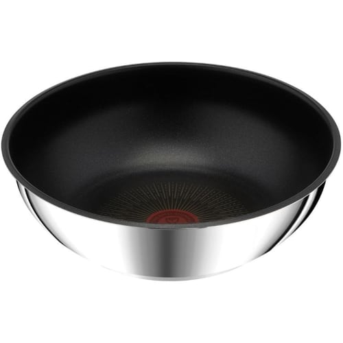 T-fal Ingenio Neo IH Stainless Steel Unlimited Wok Pan, 26cm deep wok with removable handles, compatible with induction and gas stoves, free of harmfu