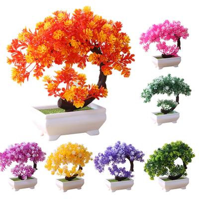 Simulação falso vaso bonsai árvore planta artificial ornamento de mesa decoração para casa