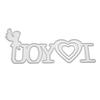 I Love Your Framework Metal Silvery Stencil Embossing Cutting Dies For Diy Scrapbooking Paper Album Cards Making
