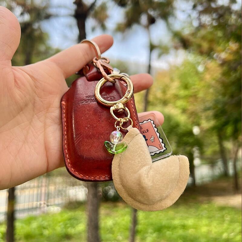 Handmade Lucky Keychain LUCKY Amulet Handmade Knit