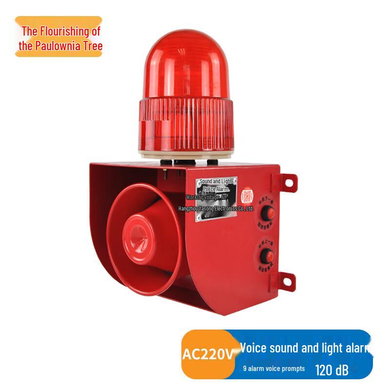 Zizhisheng Voice Sound & Light Alarm with Integrated Buzzer