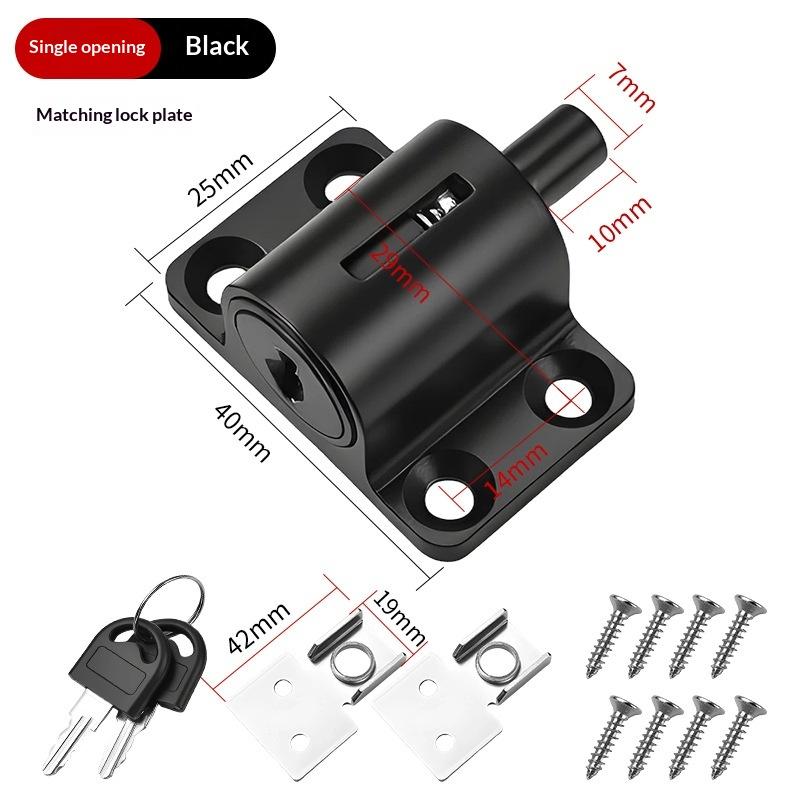 1Set Sliding Door Window Locks With 2 Keys Baby Child Safety Protection Anti Theft Door Window Security Lock Catches Set