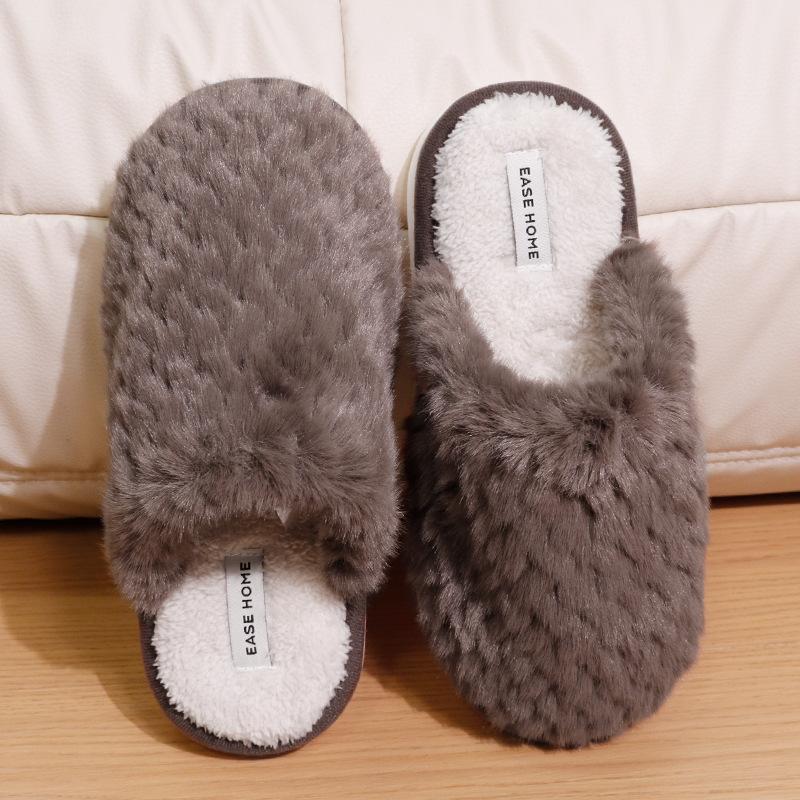 

Хлопковые тапочки Мао Мао весна-осень домашние комнатные бесшумные плюшевые открытые четыре сезона домашние нескользящие тапочки для деревянного пола пара 40-41