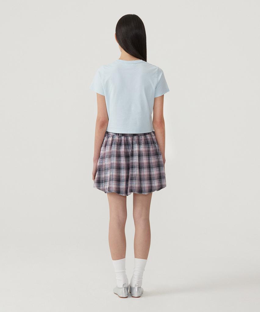 COVERNAT WOMAN Hotfix Logo T-Shirt Light Blue