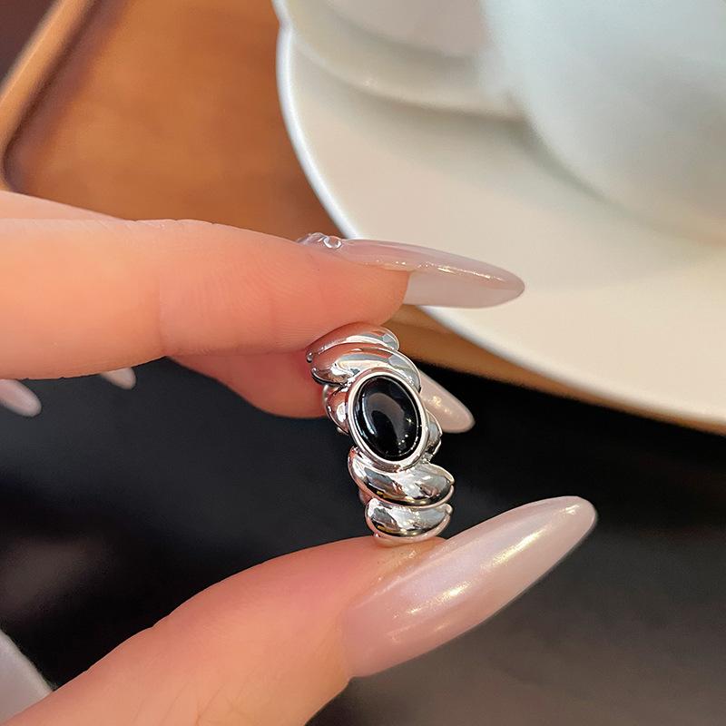 Serpentine Niche Design Sense Eyes Butterfly Full Of Diamonds Zircon Cold Wind Personality High Sense Open Ring Woman