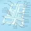 3pcs Simple Dot Grid Design Handmade Flexible Record Template DIY Scrapbook Journal Rectangle Stencil Ruler Set Stencil Ruler