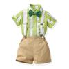 Children Boys Summer Short-Sleeved Shirts  And Shorts  Casual Two Piece