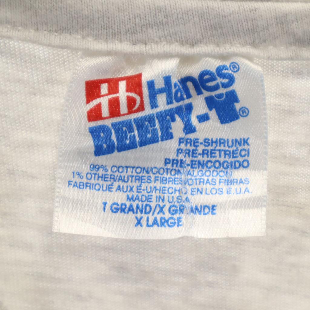 Hanes 90s Made in USA Old Back print Short sleeve T-shirt Men's Used