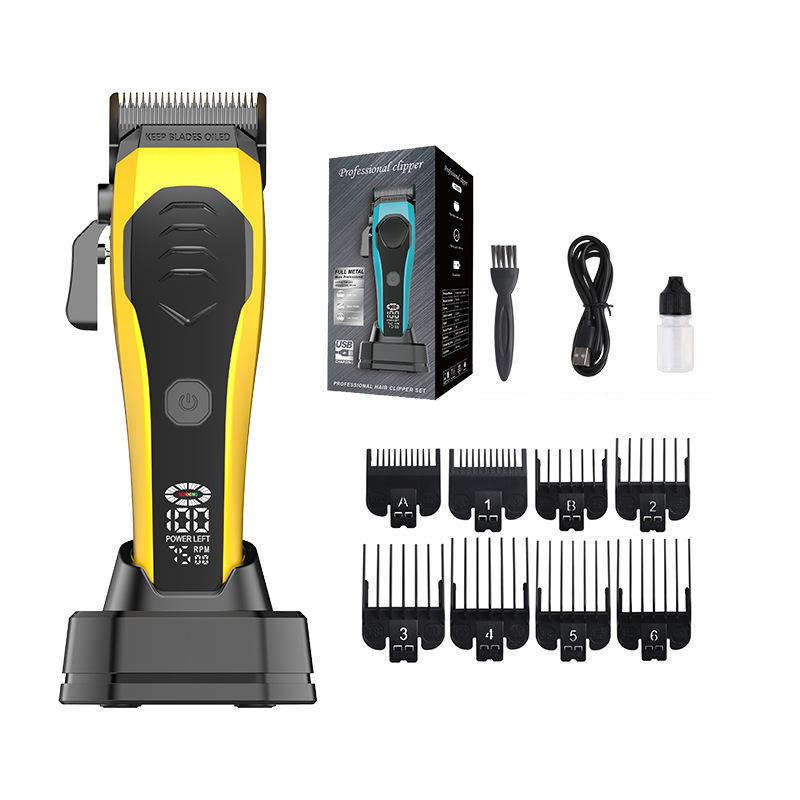 Professional Electric Hair Clipper Set with Digital Display for Barber Shop & Home Use