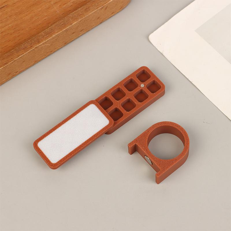 

8/18 Grids Portable Mini Watercolor Palette With Ring Small Pigment Box Student Artist Travel Sketch Painting Art Supplies коричневий