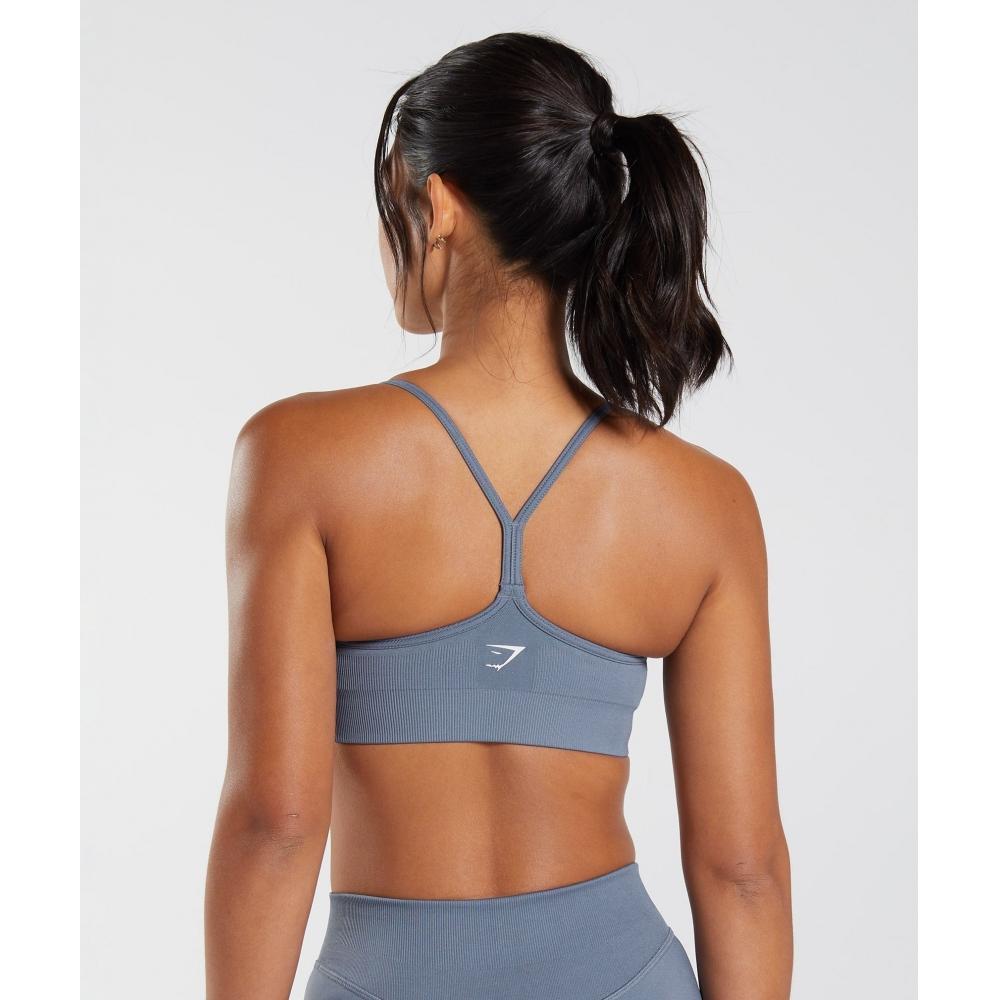 Gymshark Sweat Seamless Sports Bra Evening Blue B4a4q Ubzf