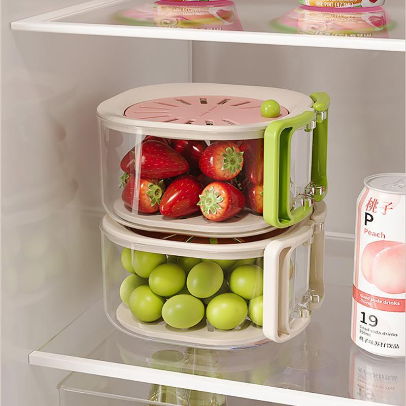 Multifunctional Drain Basket Washing Fruits Vegetables Folding Handle Kitchen Freshness Bowl Fruit Basket Water Filter Basket