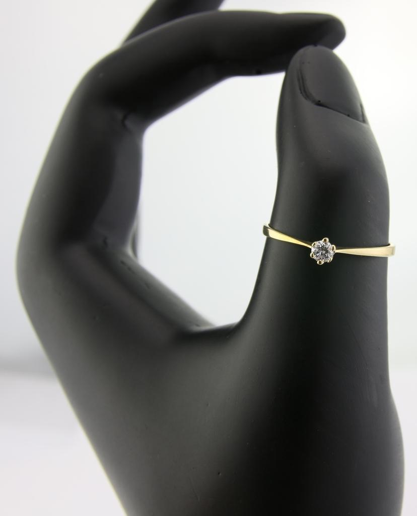 & you engagement ring gold 9 ct 375 diamonds 0,1 ct size 56 (17.8)