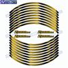 For Kawasaki Z1000SX Motorcycle Front And Rear 17 Inch Wheel Hub Sticker Waterproof Reflective Decorative Decal Rim Stickers