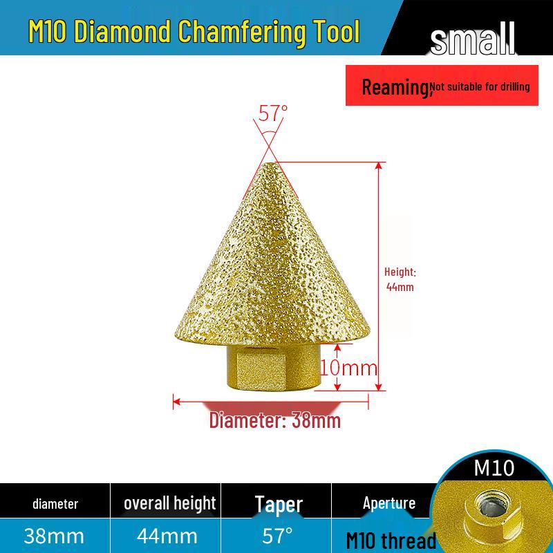 

Conical Diamond Chamfering Tool for Tile, Marble & Stone Drilling