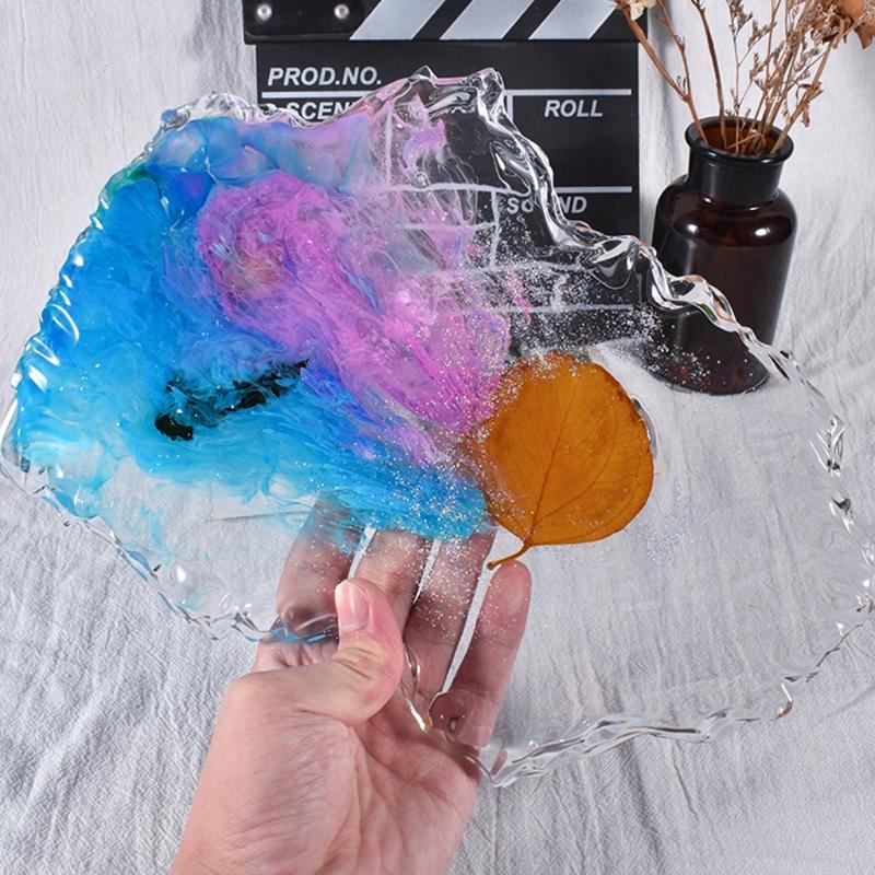 Silicone Tray Mold Silicone Muold for Resin Irregular Shaped Geode Tray Molds for Making Resin Craft  Home Decoration