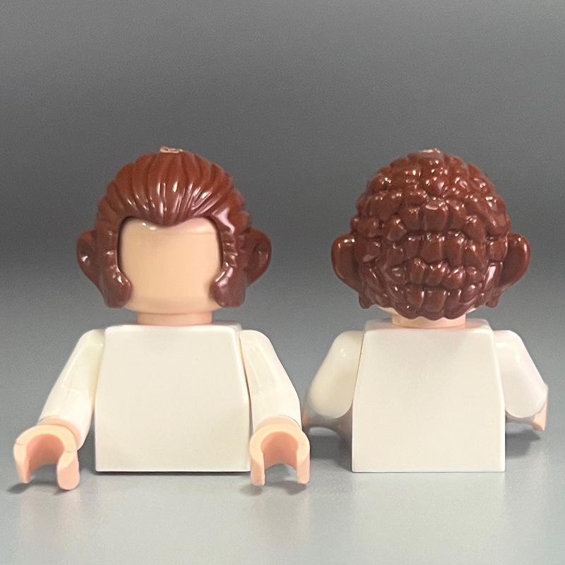 Compatible Lego Boy's Small Particle Hair Building Blocks MOC Parts DIY Assembly Toy Accessories