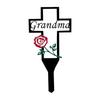 Cemetery Memorial Stake with Pointed Top - Outdoor Decorative for Deceased Relatives