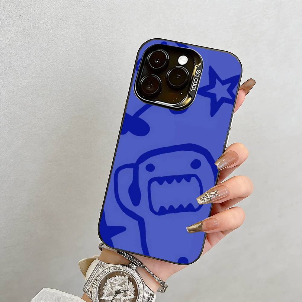 D-Domo-kun Japan  Phone Case For iPhone 17,16,15,14,13,12,11 Plus,Pro Max,XS,Colorful Silver Phone case Funda Cover