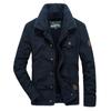 Winter Men's Cotton-padded Clothes, Piled and Thickened Lapel Warm Jackets, Middle-aged Loose-fitting Cotton Clothes