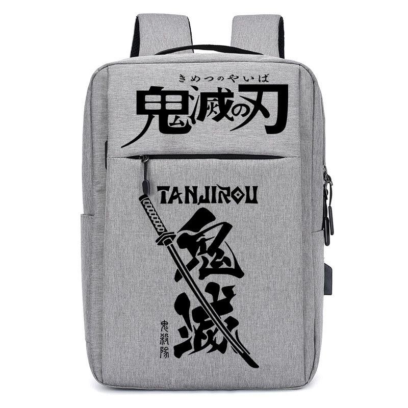 Japan Cartoon Comics Demon Slayer USB Charging Backpack Large Capacity Student Casual Backpack 0004