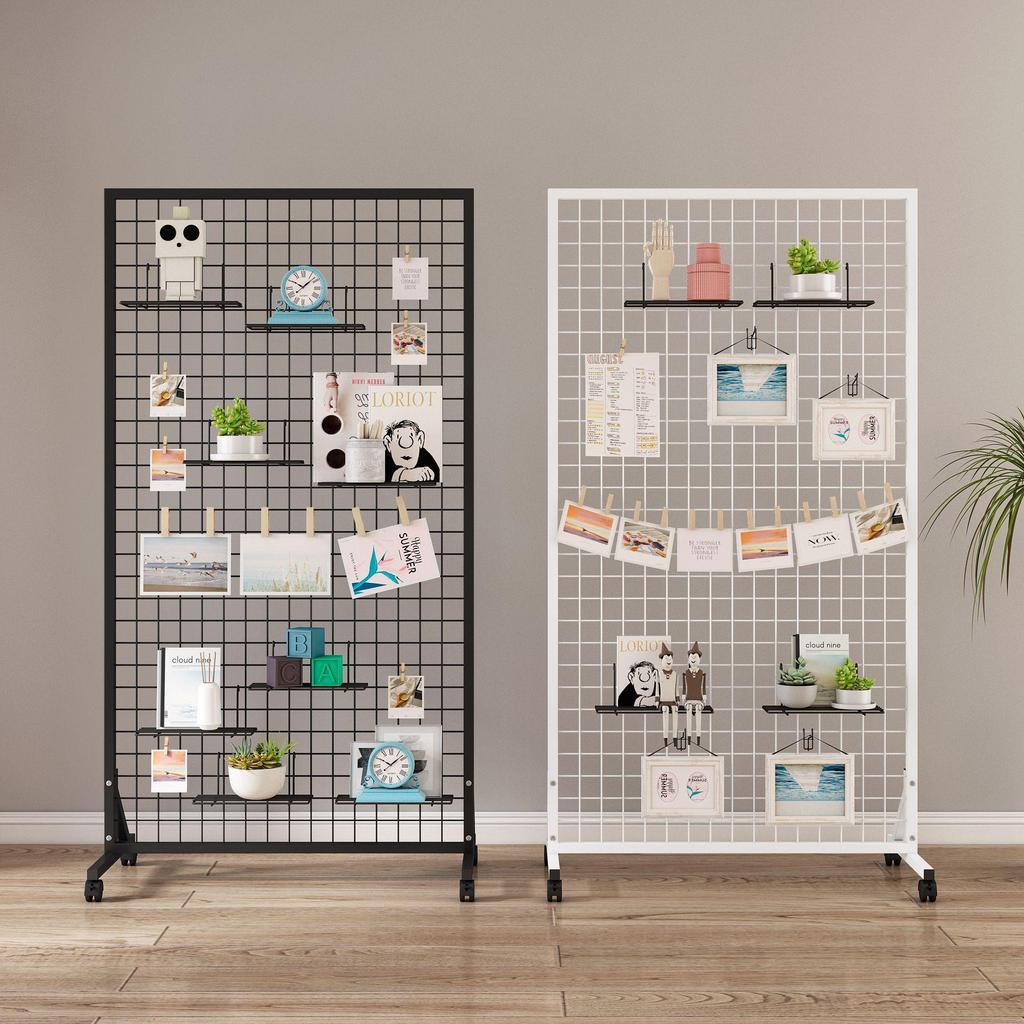 Mobile Wire Mesh Jewelry Display & Storage Rack for Arts & Crafts