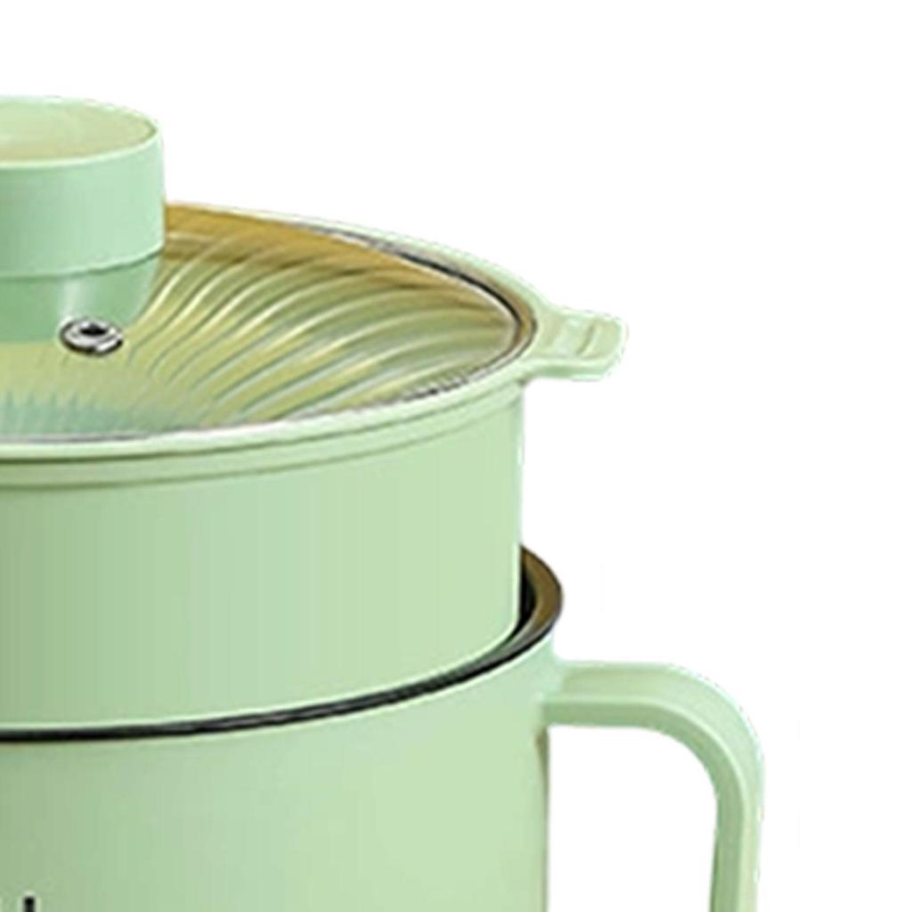 Elektrischer Hot Pot Leicht zu reinigender Kochtopf 2 Stufen einstellbar mit Trockenkochschutz für Shabu Shabu Suppe Pasta Eier Nudeln
