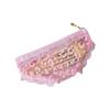 Unique Mesh Briefs Shape Cosmetic Bag Decorative with Zipper Makeup Storage Pouch Transparent Toiletry Bag Headphones