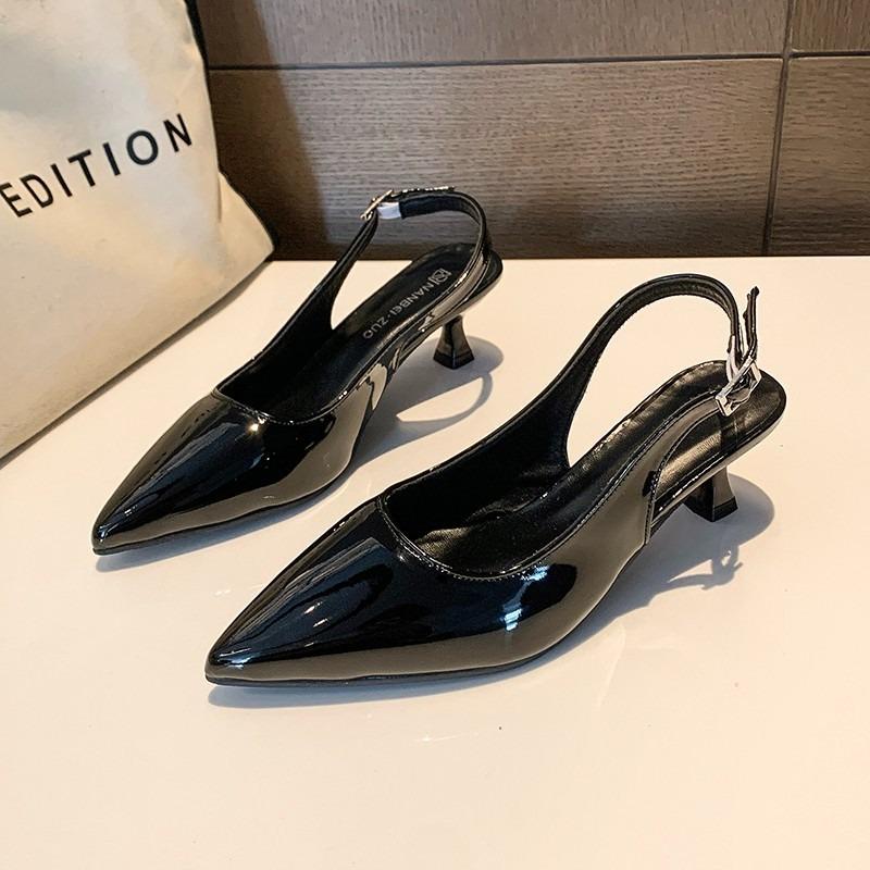 Summer fashion new bag head with sandals women's thin heel shallow mouth pointed head temperament high heel sandals