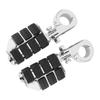 32mm Pair Universal Motorcycle Footrest with Fixing Bracket for Motorbike ATV UTV Scooter