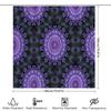 Purple Mandala Shower Curtain: Floral Bath Decor Home Decoration Wall Art Print for Bathroom 72 x 78 inches (183cmx200cm)