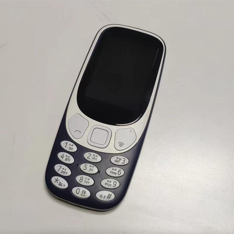 

Телефон 3310 2.4 экран GSM 2G две карты двойной режим ожидания, не смарт-кнопка, функция мобильного телефона для пожилых людей чёрный