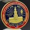 American Bald Eagle Gold Challenge Coin 1776-2026 US 250th Anniversary Coin Declaration of Independence Medal in Capsule