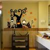 New Halloween Cartoon Pumpkin Light Bedroom Living Room Removable Holiday Wall Sticker Painting