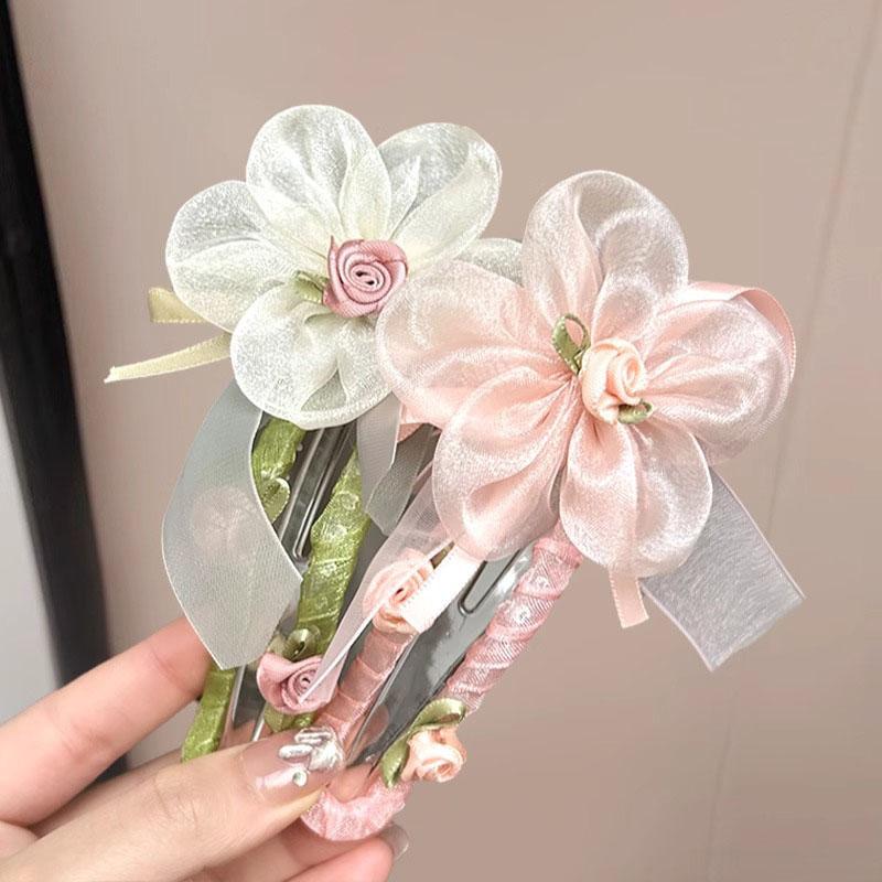 Elegante Chiffon-Blumen-Haarspangen Süße Fashiop Große Haarspangen Haarspangen Haarklammern Für Frauen Haarschmuck Geschenke