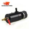 Universal 2.0L Racing Baffled 2-port Oil Catch Can Tank Air Oil Separator with filter and valve