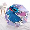 Stitch, Herz-Thema, Automatisches Öffnen und Schließen, Helles 8-Speichen, Tragbarer Regenschirm, Geeignet für Männer und Frauen, Ein Perfektes Geschenk für